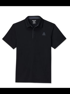 Reebok Men's Black Polo with Subtle Logo